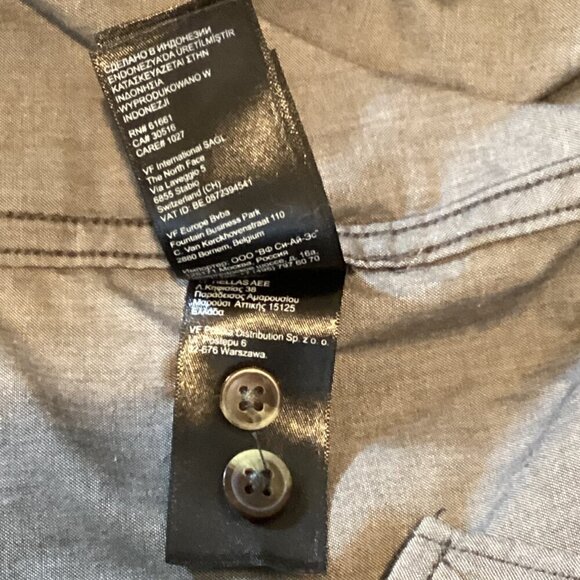 The North Face Men's Casual Button Down Shirt Sz L Slate Gray 243M - Picture 7 of 7